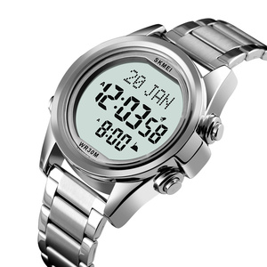 <span class=keywords><strong>SKMEI</strong></span> <span class=keywords><strong>1667</strong></span> Top vente montre numérique pour hommes preuve tous temps Options multicolores minuterie de prière musulmane Mode sport montre en gros - Product Image 1