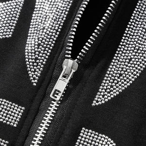 New Arrival Men's Customized <b>Full</b> <b>Zip</b> <b>up</b> <b>Hoodie</b> Comfortable Lightweight Fabric Print Pattern for Outdoor Use Winter Plain Dyed - Product Image 3