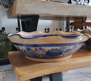 Lavabo de Cerámica Hecho a Mano de Lujo con Diseño de Flores y Plantas Pintadas a Mano para Decoración del Hogar - Product Image 2