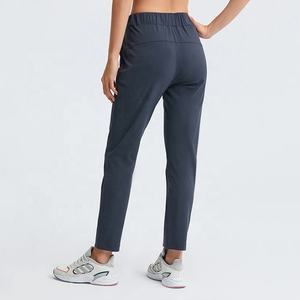 Nouveau pantalon de jogging d'hiver pour femme, coupe droite ample, taille plate, avec cordon de serrage, haute qualité, décontracté, pour le yoga, la course et l'entraînement, avec poches - Product Image 3