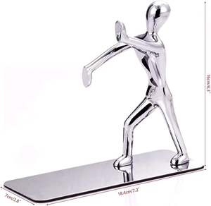 Étagères modernes en métal Sculpture de luxe en métal Espaces artistiques Serre-livres réglables en métal Artisanat Alam Export India - Product Image 2