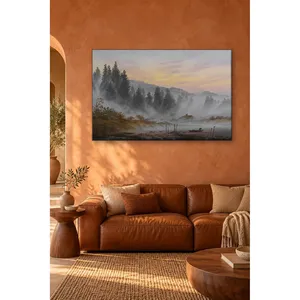Fida Caspar David Friedrich - L'aube dans une forêt de pin brumeuse - Impression sur toile - Product Image 5
