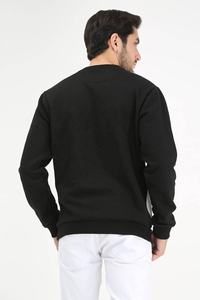 Nouvel Arrivage – Sweat-shirt Homme Hiver Col Rond Manches Longues Écologique Respirant avec Logo Personnalisé Brodé et Options de Teinture Unie 100% Coton - Product Image 5