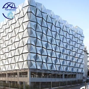 モダン工場出荷建物外壁デザイン3D装飾穴あきパネル壁ファサード - Product Image 6