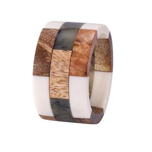 Servilleteros de madera para mesa, anillo de madera para manualidades, servilletero decorativo a bajo precio - Product Image 6