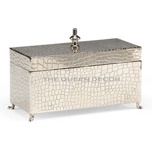 Wholesale Luxury <b>Jewellery</b> <b>Box</b> White Marbled <b>Mirrored</b> <b>Glass</b> storage Boxes Metal Antler Luxury Decorative Home Wedding - Product Image 5