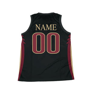 Maillot de basket-ball personnalisé à faible MOQ avec technique respirante, nom d'équipe personnalisé, vêtements de basket-ball cousus - Product Image 4