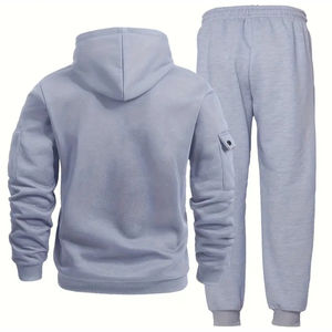 Conjuntos de Chándales con Cremallera Personalizados para Hombre, Tallas Grandes, Color Sólido y Estampado, Producto al por Mayor, Chándales con Cremallera para Hombre - Product Image 2