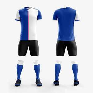 Vente en gros d'ensemble de vêtements de football pour hommes personnalisés 100% kits de maillots de football en polyester avec logo uniformes Camisetas de sublimation bon marché - Product Image 2