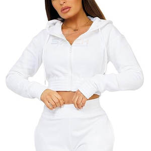 Survêtement d'hiver imprimé sportif pour femmes pour la course à pied Yoga Street Style Comfortable 100% Cotton Lightweight Hoodie Pants - Product Image 5