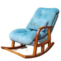Fauteuil à bascule de style colonial européen en teck avec dossier inclinable en forme de cygne, design vintage, prix de gros pour les occasions de baptême
