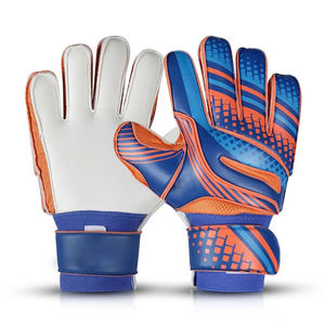 Gants de gardien de but de football professionnels confortables en cuir, poignet réglable, ajustement sécurisé pour une longue pratique - Product Image 1