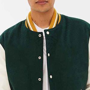 Chaqueta universitaria de alta calidad para hombre, diseño personalizado con cuello con capucha, decoración de bolsillo, chaqueta universitaria de manga larga - Product Image 5