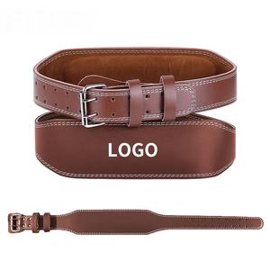 GAF Ceintures durables en cuir véritable noir pour haltérophilie Ceinture de soutien dorsal pour hommes et femmes - Product Image 1