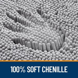 <span class=keywords><strong>Tapis</strong></span> de bain <span class=keywords><strong>en</strong></span> chenille ultra-doux avec absorption à séchage rapide, dos <span class=keywords><strong>en</strong></span> caoutchouc <span class=keywords><strong>antidérapant</strong></span>, pour sols de salle de bain, baignoires, douches, décoration intérieure - Product Image 3