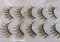Extensions de cils en faux vison Camellia 18 mm, auto-adhésives, avec tige en coton plastique, pour Xusuzaki, pour yeux de poupée