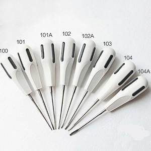 Ensemble de 8 Élévateurs de Racines Luxatrices Instruments Chirurgicaux pour Chirurgie Buccale Extraction Dentaire Acier Inoxydable - Product Image 2