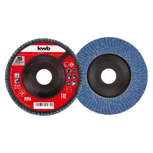 Disque à lamelles KWB 115 mm Grain P60 Expert 795636 - Meules de ponçage haute performance - Product Image 1