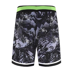 Short surdimensionné de basket-ball de sport pour hommes avec logo personnalisé Short de gym décontracté respirant pour la peau à séchage rapide - Product Image 3