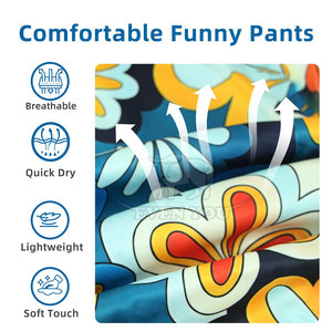 Pantalones Deportivos con Estampado Gráfico en Toda la Superficie, Tela Suave, Hechos a Medida, Estilo Urbano, para Hombre - Product Image 6