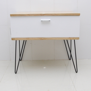 60x40x55cm European Modern Luxury Minimalist Rubber Wood Hairpin Leg Bedside <b>Table</b> TDG68004 for Apartment Nightstands - Product Image 4