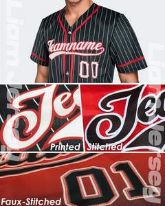 Jersey de béisbol para jóvenes y adultos Opciones de logotipo personalizado Suministro OEM de fábrica para pedidos de uniformes de equipos deportivos a granel - Product Image 4