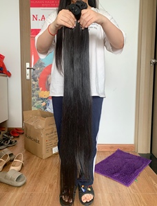 Vente en gros pas cher 100% cheveux bruts vietnamiens non transformés os lâche vague profonde naturel vierge Remy Machine Double trame Extension - Product Image 4