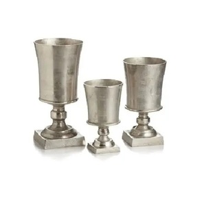 Home Decorative Aluminum Flower <b>Vase</b> High Quality and Best Manufacturing in Whole Sale Price Top Selling Metal Flower <b>Vase</b> IQBA - Product Image 4