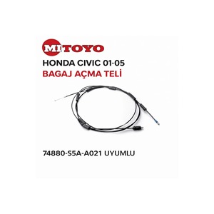 For Honda Civic 2001-2005 Trunk Control <b>Lock</b> <b>Cable</b> 74880-S5A-A021 Compatible PVC Insulation Opening <b>Cable</b> - Product Image 1