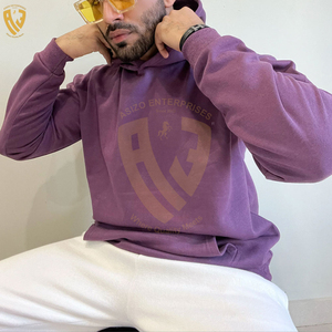 Nouveau Style haut Streetwear goutte épaule à capuche respirant poids lourd 100% coton séchage rapide goutte épaule sweats à capuche pour homme - Product Image 5