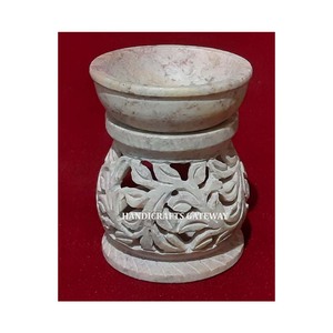 Meilleur stéatite Belle Aroma Brûleur à mazout Sculpture Design Poli Forme ronde Meilleur prix pour la décoration intérieure et les cadeaux - Product Image 2