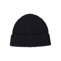 Gorro de Punto Liso a la Moda, Gorro de Invierno de Lana Gruesa y Cálida para Deportes al Aire Libre, Gorro con Logotipo Personalizado, Gorro Bordado Jacquard