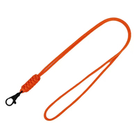 Offre Spéciale vente en gros personnalisé Polyester Paracord tressé collier Paracord lanière adaptée pour téléphone portable carte d'identité porte-clés