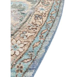 Alfombra de Lana Azul Anudada a Mano con Patrón de Medallón Someplace in Time EA-3006 (Cs-01) para Uso Doméstico - Jaipur ZA - Product Image 4