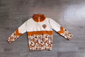 Suéteres con cremallera para niñas pequeñas con diseño de pavo y calabaza para el Día de Acción de Gracias - Product Image 3