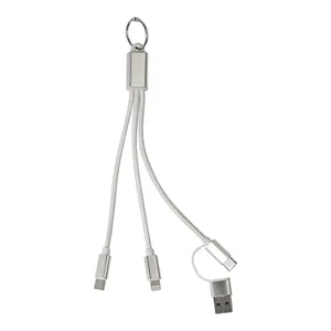 Personalized Rafob Keychain <b>USB</b> Cable Promotional Gadgets for Cars & <b>Keys</b> - Product Image 2