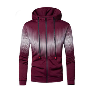 Conjuntos de Sudadera con Capucha para Hombre, 100% Algodón, Ligeros, Cómodos, Transpirables, de Secado Rápido, Ecológicos, a Rayas, Otoño, Venta al Por Mayor - Product Image 6