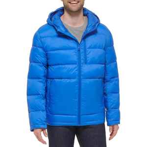 Chaqueta de Invierno para Hombre de Primera Calidad, Chaqueta Acolchada de Lona, Gruesa y Cálida, Informal, con Cierre de Cremallera y Logotipo Frontal - Product Image 4