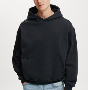 Custom 100% Cotton Eco-Friendly Breathable Oversized Drop Shoulder Streetwear Unisex Pullover Hoodie High Quality 420g <b>Fabric</b> - Product Image 2