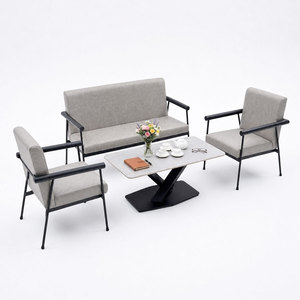 Juego de Sofás Cuadrados Chesterfield de Lujo Ligero CBSF68052, Sofá de Dos Plazas Tapizado en Piel Sintética para Muebles del Hogar - Product Image 1