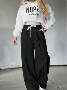 Ensemble de survêtement décontracté pour femmes, vêtements de rue, vêtements de sport pour l'entraînement, le fitness et le style de vie - Product Image 6