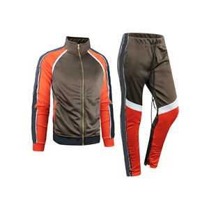 Venta al por mayor Otoño Patchwork Sport Pantalones Sweatsuit Casual Trendy Pullover Hoodie Joggers Set Chándal para hombres - Product Image 4