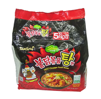For Hot Chicken Flavor 5-in-1 Instant Spaghetti Shape Baked Konjac Noodles Halal Certified Packaged in Bag