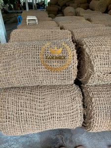 Coir net for slope to prevent landslide coir yarn 2*<b>25m</b> or customized size very high quality from Vietnam - Product Image 4