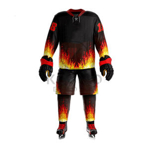 Tenues de hockey sur glace confortables et durables pour joueurs professionnels, 100% polyester, service OEM personnalisable disponible - Product Image 2