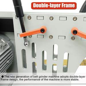 Pulidora de cinta de 2x72 pulgadas para fabricación de cuchillos, pulidora de metal de banco de 3 ángulos, afilador de ruedas abrasivas para máquinas de pulido multiángulo - Product Image 4