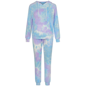 Chándal de tinte de corbata de moda para mujer, ropa deportiva cómoda y elegante, perfecta para el gimnasio, correr, entrenamiento y uso diario informal - Product Image 4