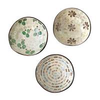 Bol en coquille de noix de coco à bon prix, ensemble de bol de cuisine en noix de coco Logo et emballage personnalisés du fabricant vietnamien