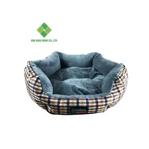 四季通用八角形加厚保暖舒适宠物床防滑宠物床沙发越南制造