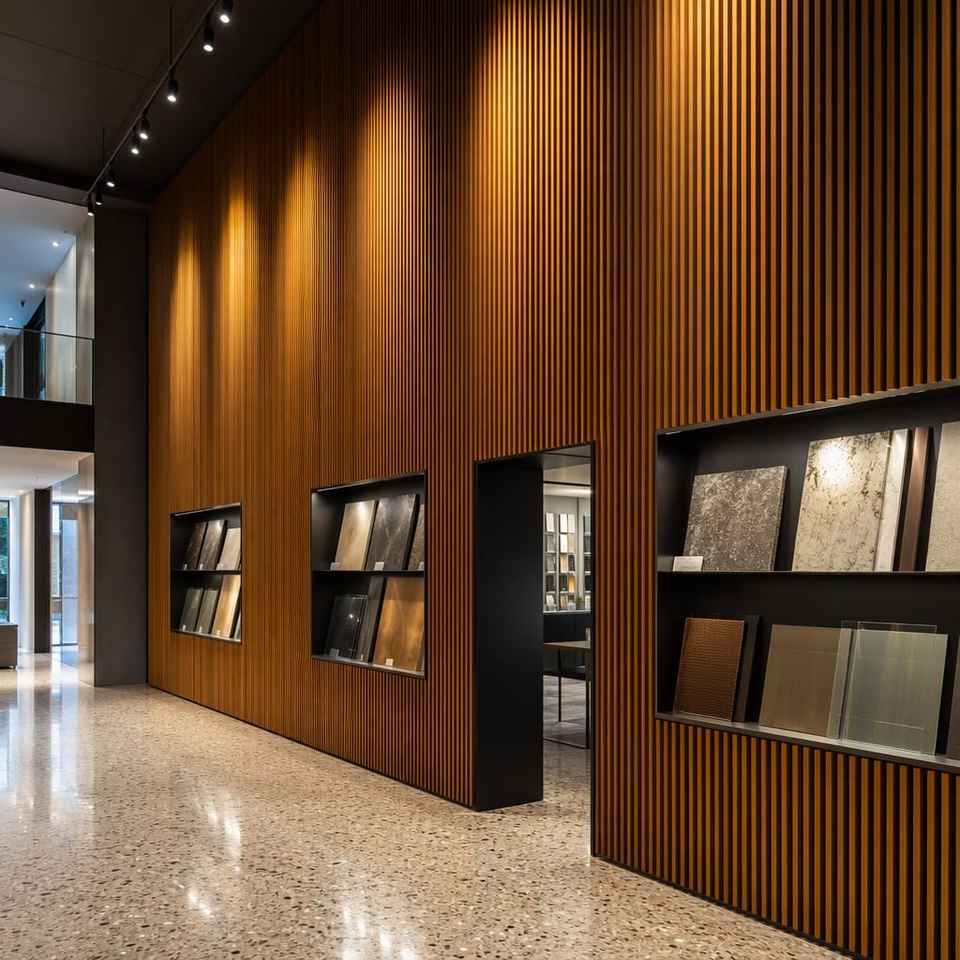 Soundproof Wood Slat Acoustic Wall Panels Akupanel For Newsroom And ...